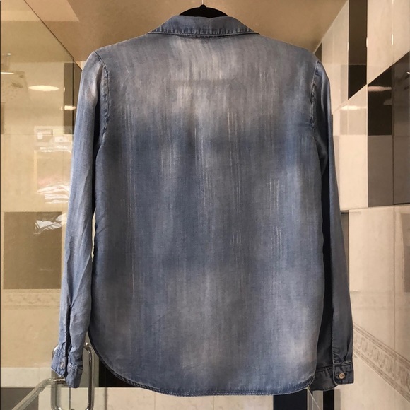 Cloth & Stone Chambray Denim Shirt XS - Picture 3 of 7